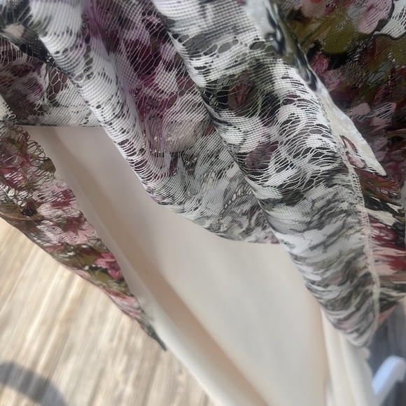 Lane Bryant floral lace overlay A line midi dress sleeveless size 18 NWT - Picture 8 of 10